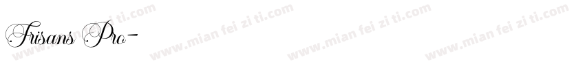Frisans Pro字体转换
